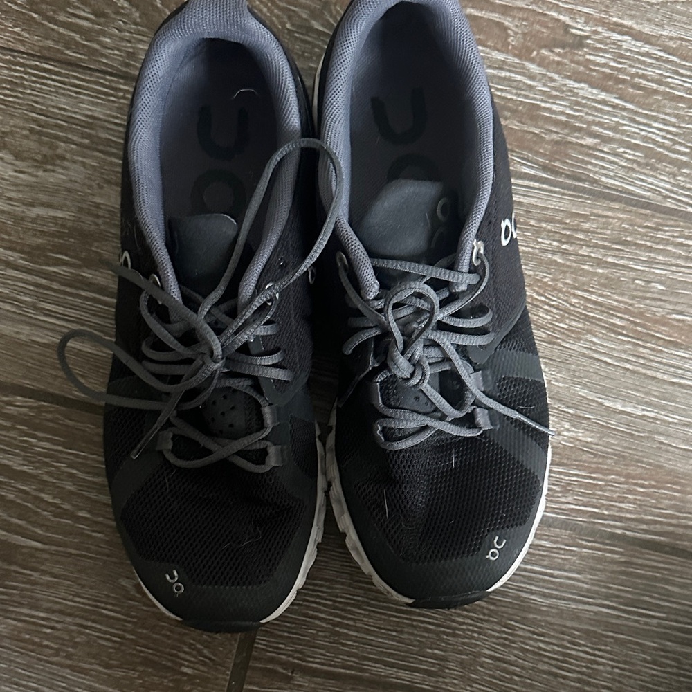 On Running Black and Gray Women's Sneakers
